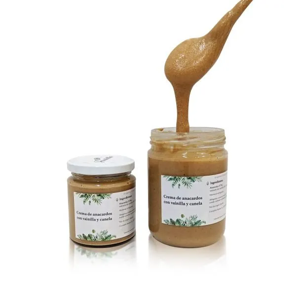 Granoletta Crema anacardos vainilla y canela cuchara