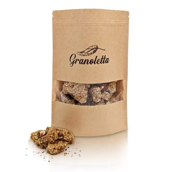 Granoletta granola de Semillas con producto delante